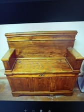 Mobile cassapanca primi del 900 con braccioli e schienale