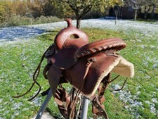 Sella cuoio per - cuoio, cavallo