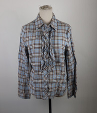 LUISA SPAGNOLI CAMICIA BLUSA DONNA TG 46 WOMAN SHIRT CASUAL VINTAGE  LOGO COTONE