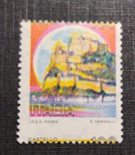 Francobollo 1980 Varietà Castello L. 100 Dentellatura Spostata Verticalmente
