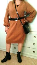 Abito Cammello marone, angora. Taglia  XXL. Marca Fashion. Made in Italia.
