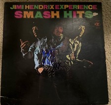 Copertina disco firmata Mitch Mitchell autografata Jimi Hendrix Experience Hits