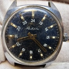 Raro orologio meccanico vintage Raketa 2609.HA vecchia URSS sovietica da...