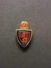 Pins Pin Badge Spilla stemma leone rosso corona oro distintivo heraldico