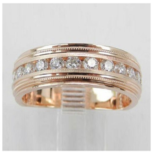 Anello uomo oro rosa - da, 14