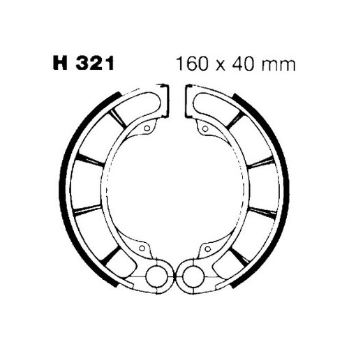 H321 ganasce freno posteriori - h321,