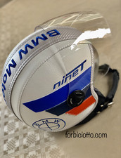 Casco in pelle Bmw Ninet R Nine T Urban GS Bianco Motorsport Visiera Esterna