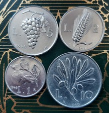 ($)   MONETE IN LIRE DEL 1948 (Serie completa) - REPUBBLICA ITALIANA 1946-2001 -