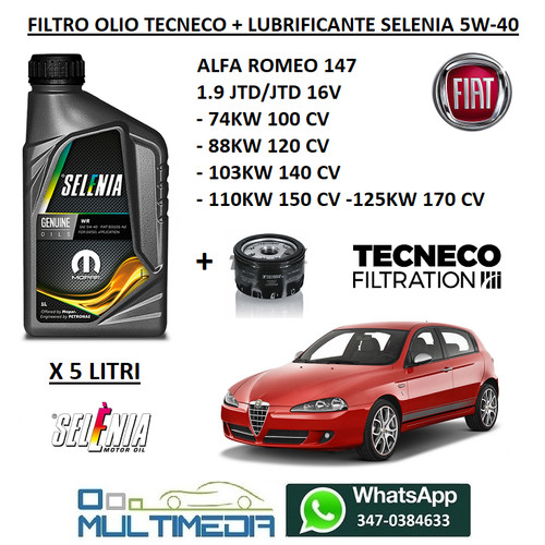 Filtro olio motore - filtro,
