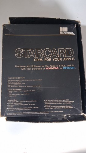 Vintage micropro starcard - vintage,