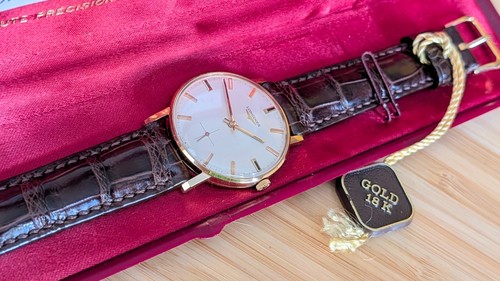 Longines oro 750 - /18, au