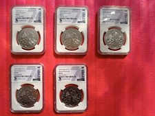 Lotto 5 monete d’argento 1