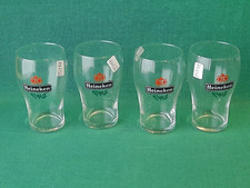 SET 4 BICCHIERI IN VETRO BIRRA HEINEKEN 25 CL VINTAGE. BM52