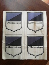 L' AMBROSIANA  CALCIO INTER  EPOCA 4 SCUDETTI STOFFA SCUDETTO SETA PATCH