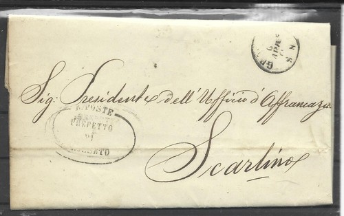 1869 prefilatelica con testo - con,
