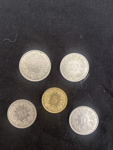 Lotto monete svizzere 20 - :,