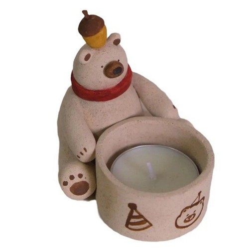Portacandele forma orso - forma,