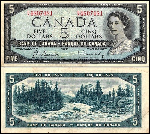 Canada dollari 1954 - 5, (1961)