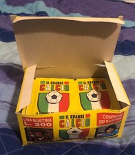 100 Bustine Figurine Grande Calcio Vallardi Originali Box 87 88 1987 1988