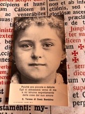 RARA RELIQUIA Santa Teresa Jes. Neonato: splendida foto bambino Santa Teresa - 1925!!!