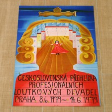 CESKOSLOVENSKà PREHLIDKA poster manifesto Contemporary Art Praha Dancer1979 B94