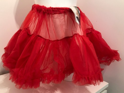Sottoveste corta rossa - , rete