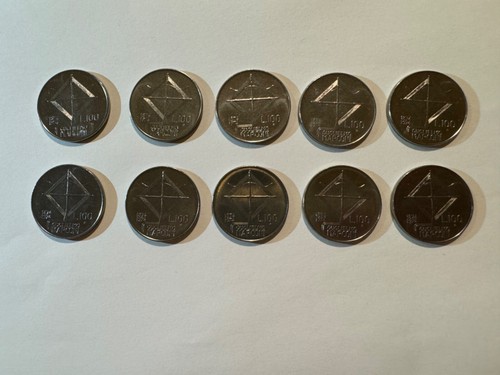Lotto monete 100 lire - da,