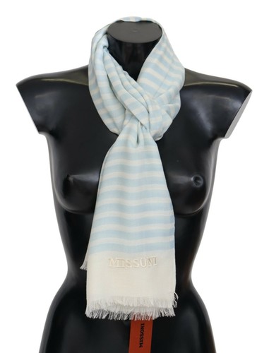 Sciarpa missoni blu bianca - missoni,