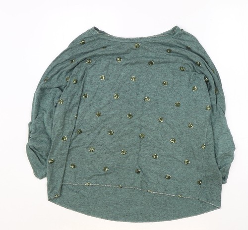 Blusa basic nylon pois verde - basic,