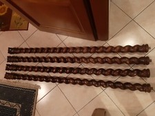 Colonne a TORTIGLIONE in noce