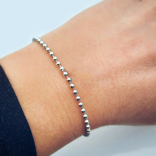 Bracciale catena pallini in - pallini,