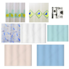 Tenda per doccia vasca in vinile PVC riciclabile rinforzata ai bordi superiori c