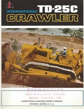 Brochure -  International TD-25C Crawler - Bulldozer con motore 1972 