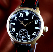 Orologio da polso uomo vintage svizzero LIP da collezione stile militare revisionato