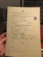 Ventennio Pagella Scolastica