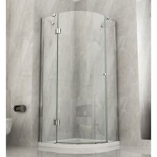 Box Doccia Semicircolare 80x80 90x90 anta Battente 8 mm Vetro Cristallo