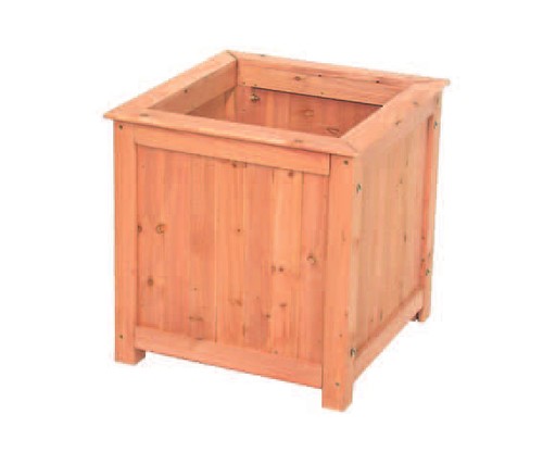 Fioriera legno quadrata - legno,