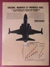 2/1984 PUB NORTHROP F-20 TIGERSHARK USAF TACTICAL FIGHTER ORIGINAL FRENCH AD