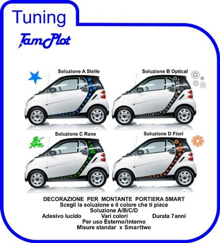Smart adesivi auto - smart,