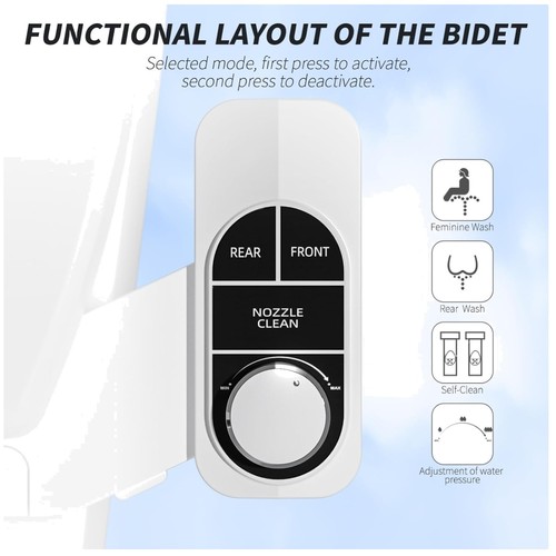 Self cleaning bidet attachment - self-cleaning,