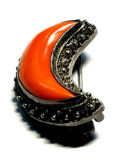 Spilla antica elegante argento