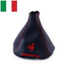 Cuffia Cambio Per FIAT ABARTH 500 595 695 5 6 Marce in Pelle con Cuciture Rosse