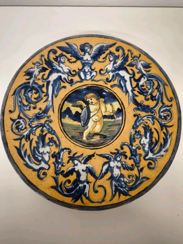 Piatto ceramica maiolica fine - piatto,
