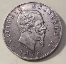 VITTORIO EMANUELE II 5 LIRE