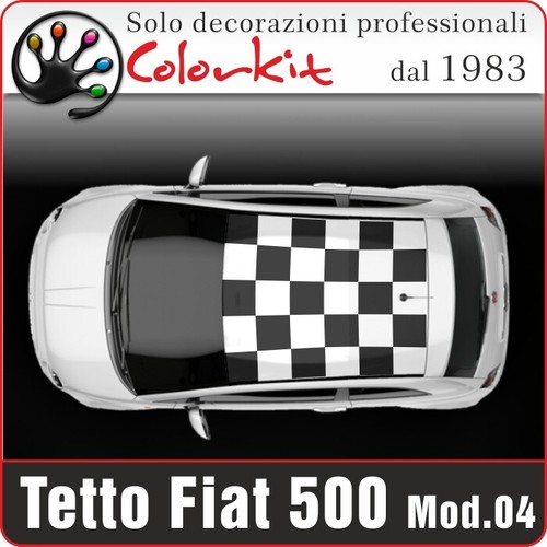 Adesivo tetto scacchi 04 - adesivo,