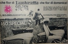 Lambretta Innocenti Una Pubblicità Scooter Clipping anno 1965