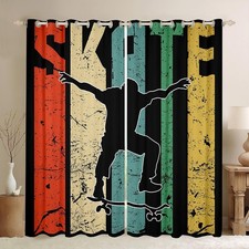 Skateboard Curtains Hipster