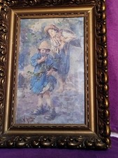 acqerello su carta firmato v