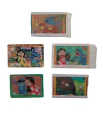 *HH* 5 Cards Lenticolari Disney Lilo E Stitch Kellogg's 2002 Card Telefonica 