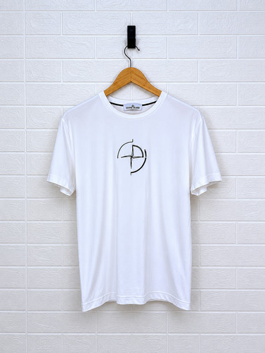 Stone island bianca shirt - island,